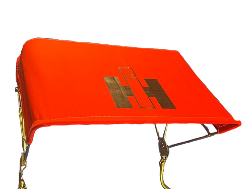 Buggy Top Umbrella For Tractor – Fits International & Case IH, 3-Bow 48" Frame, Red